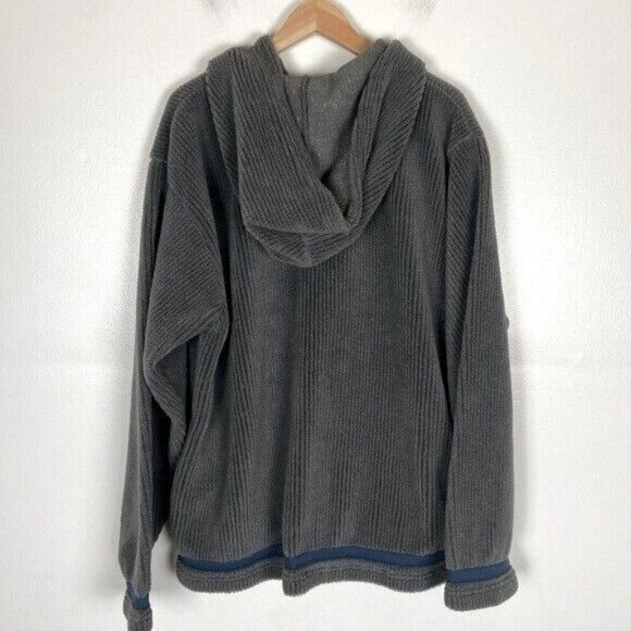 Visions Resortwear Men's Hooded Sweater Sz XL Mickey Mouse Orlando Florida Gray - Picture 2 of 11